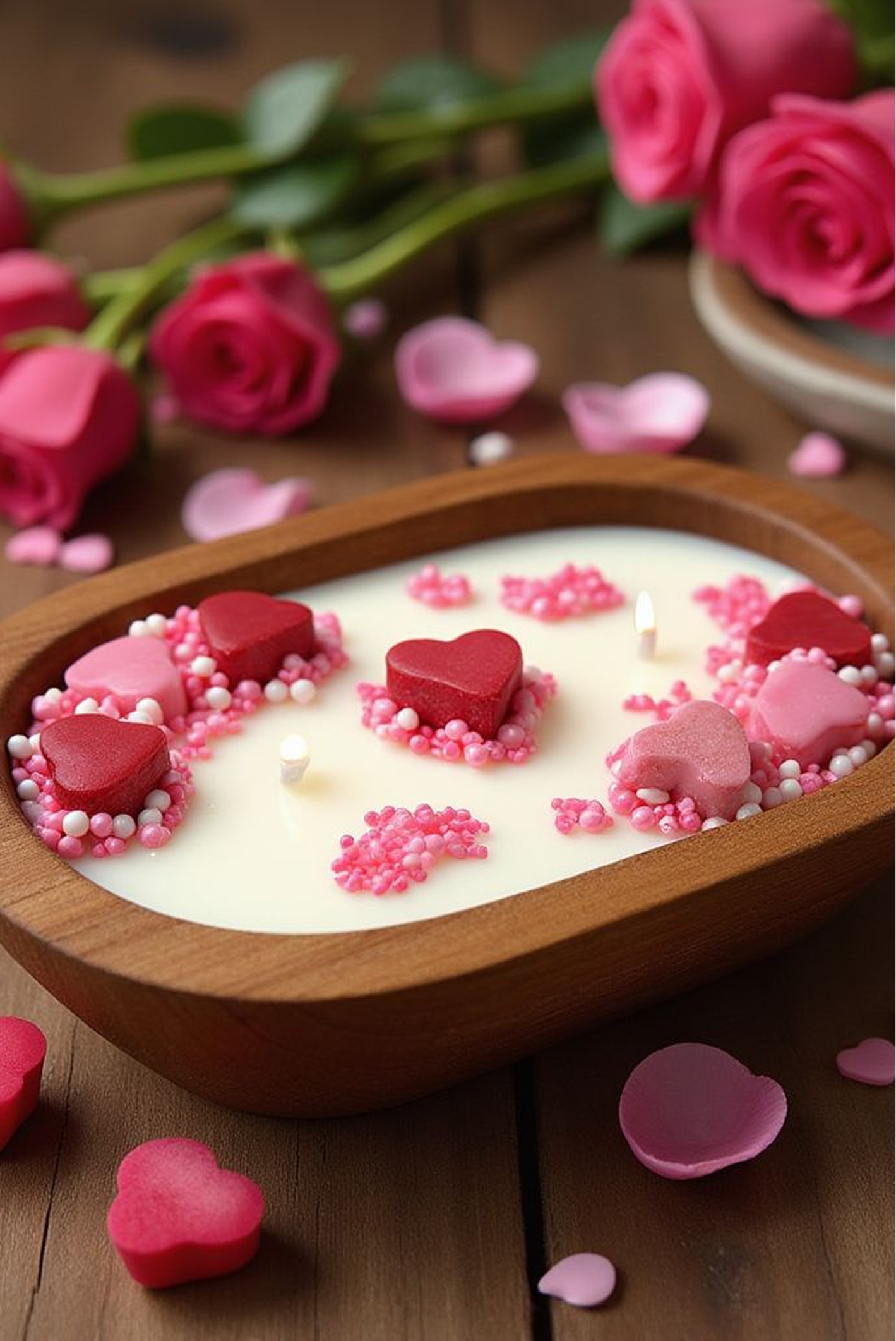 Blush Heart Candle 